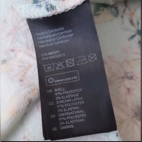 H&M DIVIDED floral print sleeveless dress Size US10/CA10 - Picture 8 of 8